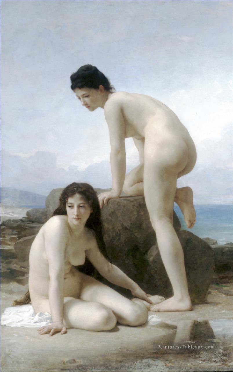 Les deux baigneuses William Adolphe Bouguereau Peintures à l'huile